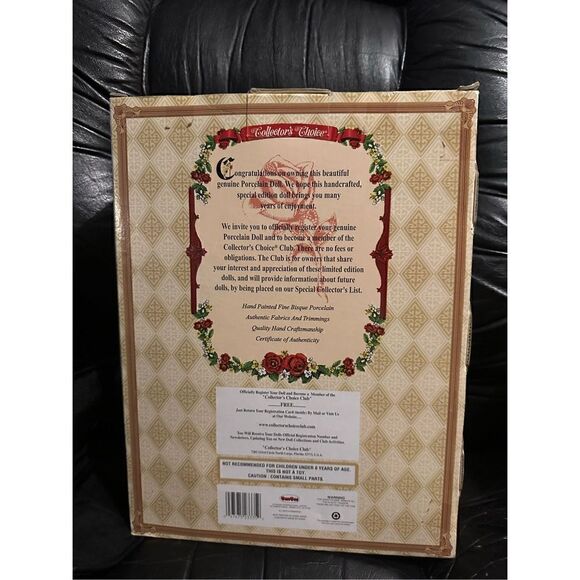 Collectors Choice Genuine Bisque Porcelain With Wood Dressing Table W/ COA Loose - Picture 5 of 10